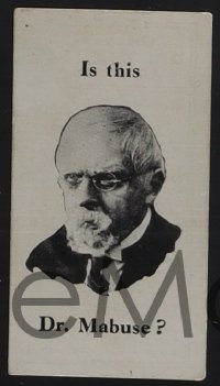 4p0117 DR. MABUSE: THE GAMBLER complete set of 12 English 2x3 promo cards 1920s Lang, 1st release!