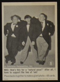 4p0112 THREE STOOGES complete set of 66 3x4 trading cards 1966 the entire set + 11 wrappers!
