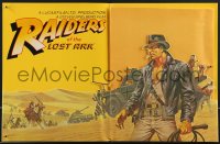 4p0119 RAIDERS OF THE LOST ARK English promo brochure 1980 ultra rare color art by Jim Steranko!