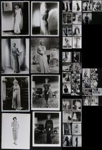 4s0910 LOT OF 43 FEMALE STARS REPRO PHOTOS 1980s great portraits of beautiful leading ladies!