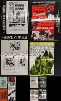 4s0470 LOT OF 20 UNCUT PRESSBOOKS 1960s-1970s great advertising for a variety of different movies!