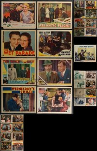 4s0341 LOT OF 41 1930S-40S LOBBY CARDS 1930s-1940s great scenes from a variety of different movies!