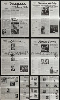 4s0472 LOT OF 17 20TH CENTURY FOX RE-RELEASE UNCUT PRESSBOOKS R1960s ads for a variety of movies!