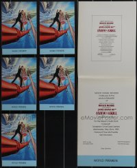 4s0899 LOT OF 5 VIEW TO A KILL WORLD PREMIERE INVITATIONS 1985 with Daniel Goozee art on the front!