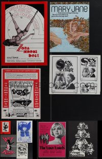 4s0477 LOT OF 10 SEXPLOITATION PRESSBOOKS 1960s-1970s sexy images with some nudity inside!