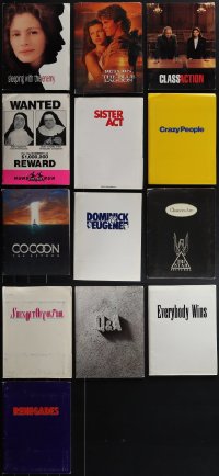 4s0490 LOT OF 13 PRESSKITS 1980s-1990s advertising for a variety of different movies!