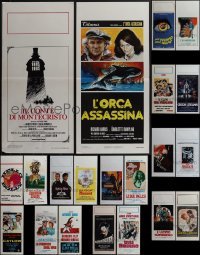 4s0619 LOT OF 23 FORMERLY FOLDED ITALIAN LOCANDINAS 1960s-1990s a variety of cool movie images!