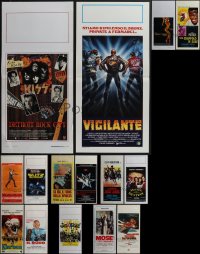 4s0625 LOT OF 17 FORMERLY FOLDED ITALIAN LOCANDINAS 1960s-2000s a variety of cool movie images!