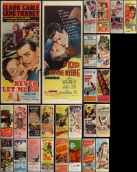 4s0606 LOT OF 28 FORMERLY FOLDED INSERTS 1940s-1970s great images from a variety of movies!