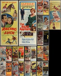 4s0607 LOT OF 27 FORMERLY FOLDED INSERTS 1940s-1970s great images from a variety of movies!