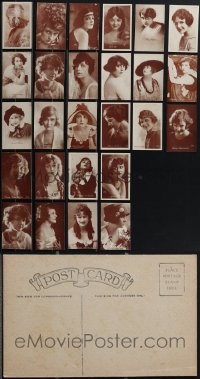 4s0878 LOT OF 26 1910S POSTCARDS 1910s Gloria Swanson, Priscilla Dean, Nazimova, Talmadge & more!