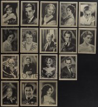 4s0864 LOT OF 17 1930S MGM 5X7 FAN PHOTOS WITH FACSIMILE AUTOGRAPHS 1930s Joan Crawford & more!