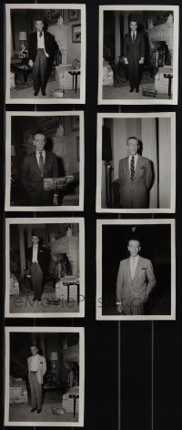 4s0830 LOT OF 7 PLEASURE OF HIS COMPANY 4X5 TEST PHOTOS 1961 wardrobe test photos of Fred Astaire!