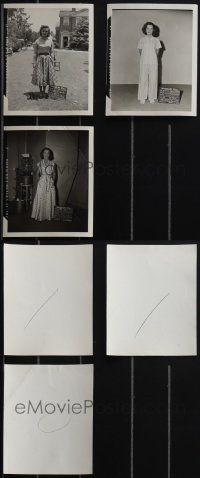 4s0845 LOT OF 3 I LOVE MELVIN 4X5 TEST PHOTOS 1953 wardrobe test photos of Debbie Reynolds!