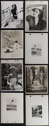 4s0827 LOT OF 8 SEXY ACTRESSES 8X10 STILLS 1940s-1960s including two with beautiful Rita Hayworth!