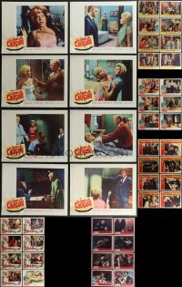 4s0338 LOT OF 46 1960S HORROR/SCI-FI LOBBY CARDS 1960s mostly complete sets from several movies!