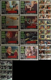 4s0344 LOT OF 40 1960S HORROR/SCI-FI LOBBY CARDS 1960s complete sets from five different movies!