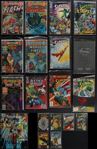 4s0159 LOT OF 18 DC COMIC BOOKS WITH $1.00 & $1.25 COVER PRICE & 1 FOLDED POSTER 1970s-1990s cool!