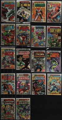 4s0156 LOT OF 18 MARVEL COMIC BOOKS WITH $.40 COVER PRICE 1970s-1980s Man-Thing, X-Men, Hulk!