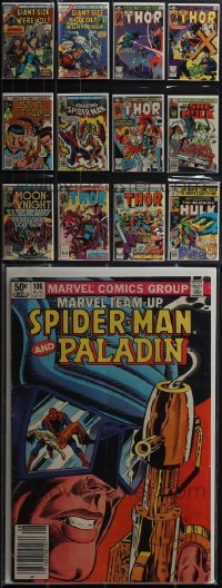 4s0164 LOT OF 13 MARVEL COMIC BOOKS WITH $.50 COVER PRICE 1970s-1980s Thor, Spider-Man & more!