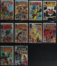 4s0170 LOT OF 10 MARVEL COMIC BOOKS WITH $.60 TO $1.00 COVER PRICE 1970s-1980s Ghost Rider & more!