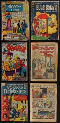 4s0192 LOT OF 6 1960s COMIC BOOKS IN MUCH LESSER CONDITION 1960s Action Comics, X-Men & more!