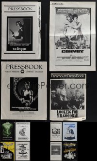 4s0474 LOT OF 12 UNCUT PRESSBOOKS 1970s advertising for a variety of different movies!