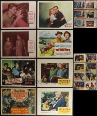 4s0364 LOT OF 22 LOBBY CARDS 1940s-1950s incomplete sets from a variety of different movies!
