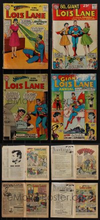 4s0199 LOT OF 4 LOIS LANE COMIC BOOKS 1960s Superman's Girl Friend, includes two giant annuals!