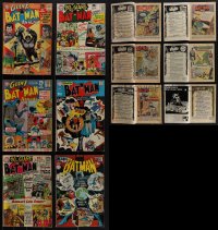 4s0190 LOT OF 6 BATMAN ANNUAL COMIC BOOKS 1960s-1970s cool giant Batman & Robin issues!