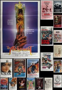4s0248 LOT OF 31 FOLDED ONE-SHEETS 1970s-1980s great images from a variety of different movies!