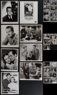 4s0770 LOT OF 29 FRANK LOVEJOY 8X10 STILLS 1940s-1950s great portraits & scenes from his movies!