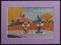 4s0565 LOT OF 13 TINY TOON ADVENTURES ANIMATION CELS 1990 cartoon image of Buster & Babs Bunny!