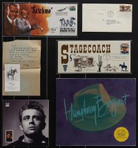 4s0587 LOT OF 6 FIRST DAY COVERS & STAMPS 1970s-1990s John Wayne, James Dean, Humphrey Bogart!