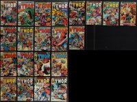4s0154 LOT OF 21 THOR COMIC BOOKS 1970s-1980s Marvel Comics, The Mighty God of Thunder!