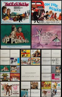 4s0471 LOT OF 17 ENGLISH UNCUT 11X14 PRESSBOOKS 1970s advertising for a variety of movies!