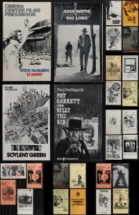 4s0467 LOT OF 28 8 1/2 X 14 UNCUT PRESSBOOKS 1970s advertising for a variety of different movies!
