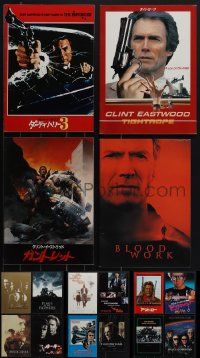 4s0530 LOT OF 20 CLINT EASTWOOD JAPANESE PROGRAMS 1970s-2000s filled with great images & info!