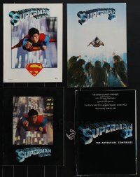 4s0592 LOT OF 4 SUPERMAN ITEMS 1970s-1980s great images of Christopher Reeve as The Man of Steel!