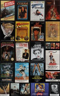 4s0414 LOT OF 12 MOVIE POSTER MAGAZINES 1980s each unfolds to a full size poster, cool!