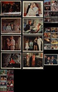 4s0763 LOT OF 33 8X10 COLOR STILLS & MINI LOBBY CARDS 1950s-1970s a variety of cool movie scenes!