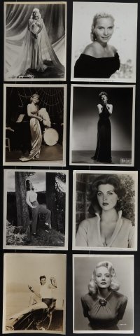 4s0829 LOT OF 8 8X10 STILLS OF PRETTY ACTRESSES 1940s-1950s great portraits of beautiful women!