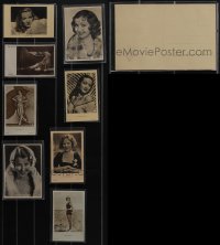 4s0883 LOT OF 8 GERMAN ROSS POSTCARDS 1920s-1930s great portraits of top actresses of the time!