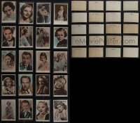 4s0877 LOT OF 37 ENGLISH POSTCARDS 1940s great portraits of top stars of the time!