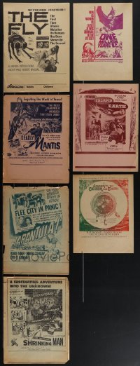 4s0544 LOT OF 44 HORROR/SCI-FI LOCAL THEATER HERALDS 1950s-1960s Deadly Mantis, This Island Earth!