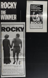 4s0599 LOT OF 3 ROCKY ITEMS 1977 great images of Sylvester Stallone & Talia Shire!