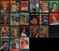 4s0396 LOT OF 20 1930S-40S MOVIE MAGAZINES 1930s-1940s filled with great images & information!