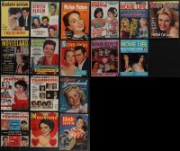 4s0399 LOT OF 17 MOSTLY 1950S MOVIE MAGAZINES 1950s filled with great images & information!