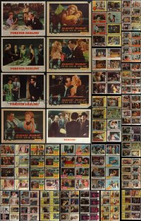 4s0298 LOT OF 341 LOBBY CARDS 1940s-1950s incomplete sets from a variety of different movies!