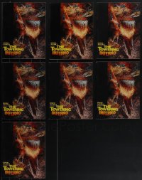 4s0461 LOT OF 7 TOWERING INFERNO SOUVENIR PROGRAM BOOKS 1974 Steve McQueen, Paul Newman, Berkey art!